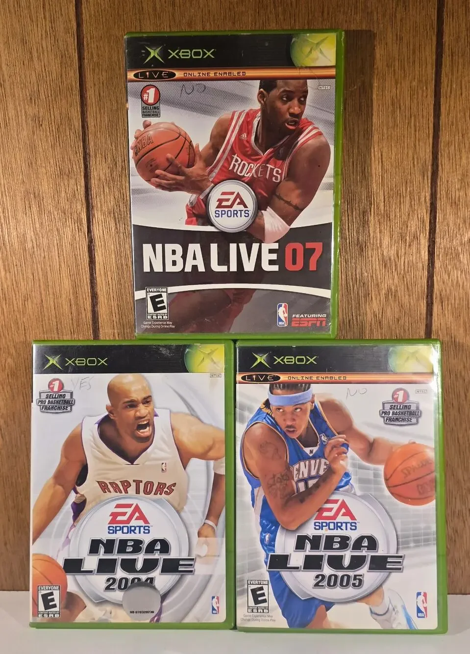 NBA Live 2004 2005 07 Original Xbox Game Lot (3  games) BASKETBALL